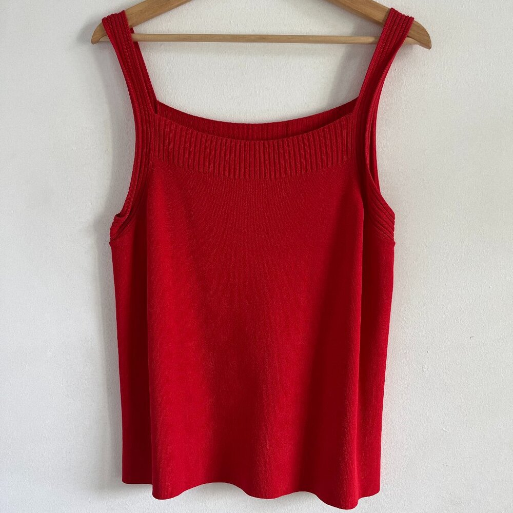 Jones New York Red Knit Tank